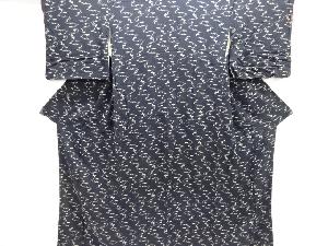 アンティーク　錦紗草花模様着物